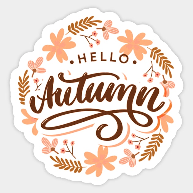 Hello autumn Sticker by LaPetiteBelette